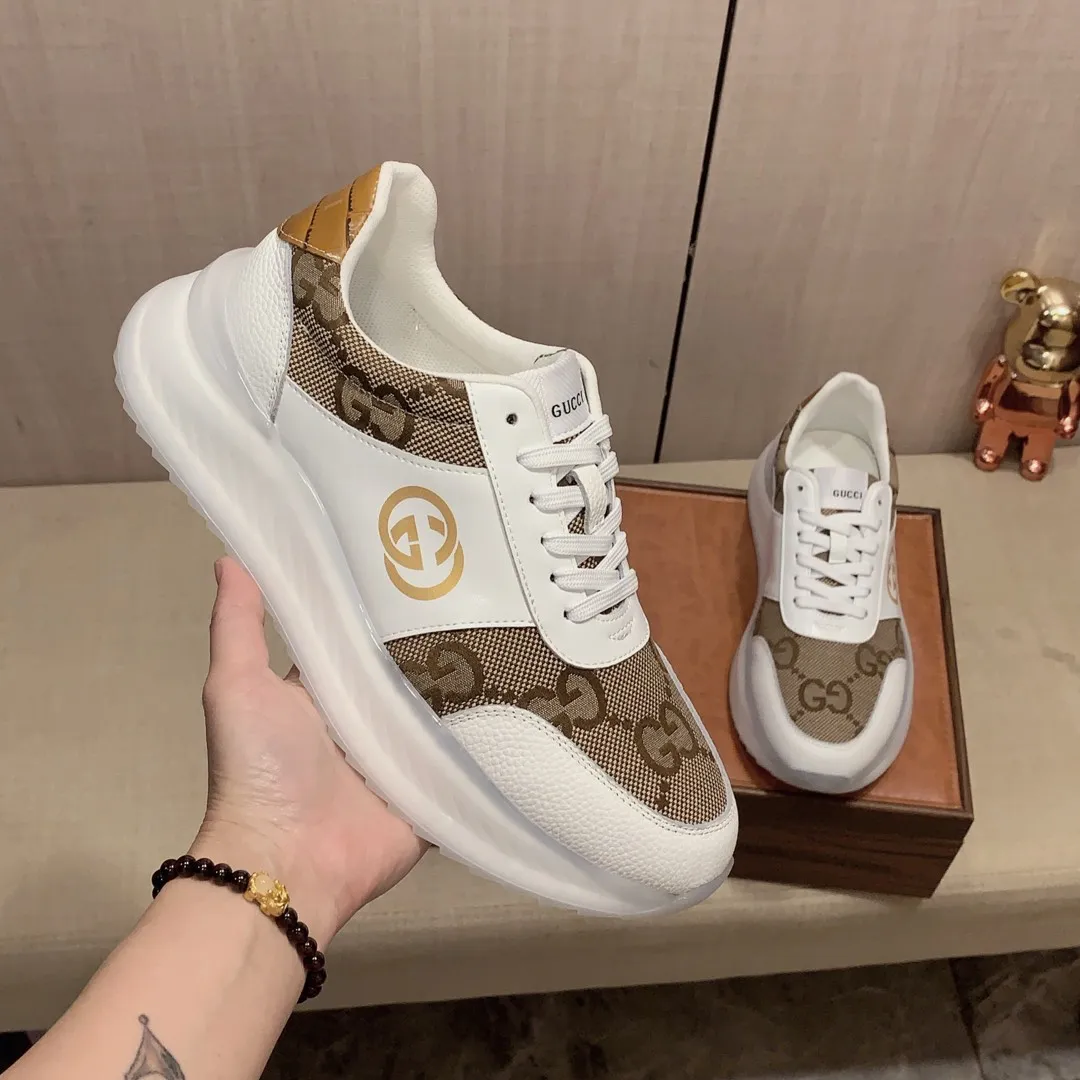 Men's men's shoes💰460💰💰🎩🎩[Lightning][Lightning] "Gucci*" The latest and most popular casual sports shoes, top brand [seduce] luxury~purchase, top~quality. [Strong] The upper is made of imported breathable cowhide with material ➕ breathable sheepskin feet (•) and fine workmanship. The original stylish and stylish soft rubber wear-resistant and non-slip outsole is light and comfortable on the feet. The real thing looks better when taken in real life. 413: code: 38-44, can be customized 45